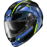 Ryzer Full Face Helmet Switch Blue/Hi Viz 2x
